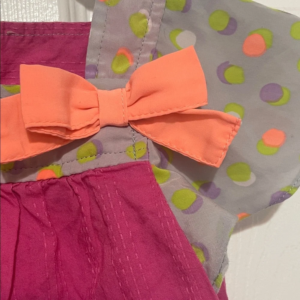 Cherokee Smock Style Short Sleeve Dres Size 18 Months